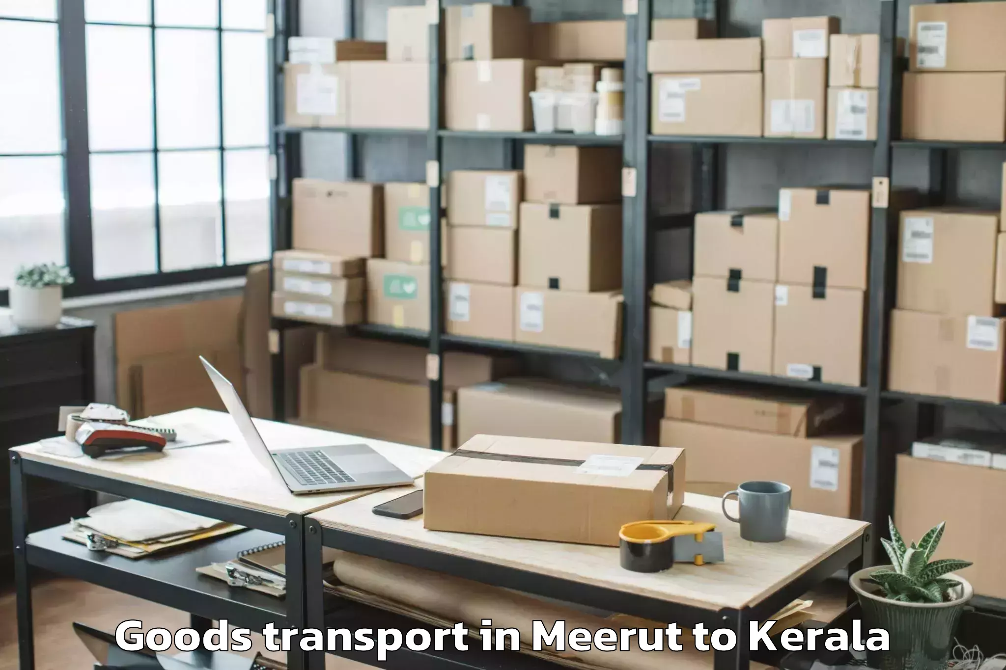 Top Meerut to Kazhakkoottam Goods Transport Available